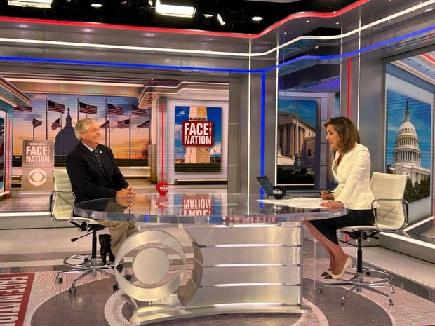 วุฒิสมาชิกลินด์ซีย์ เกรแฮมในรายการ Face the Nation with Margaret Brennan