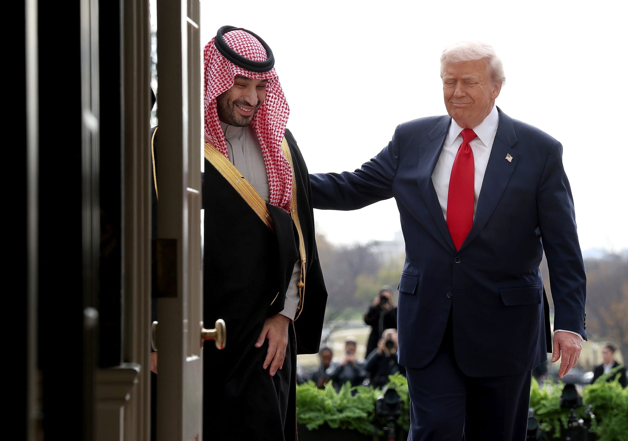 Donald Trump welcomes Crown Prince and Prime Minister Mohammed bin Salman of Saudi Arabia