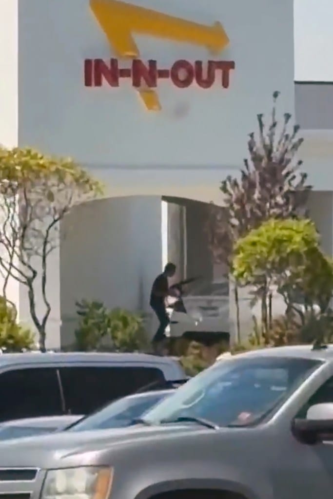 ที่เกิดเหตุยิงที่ร้าน In-N-Out Burger ในไอดาโฮ
