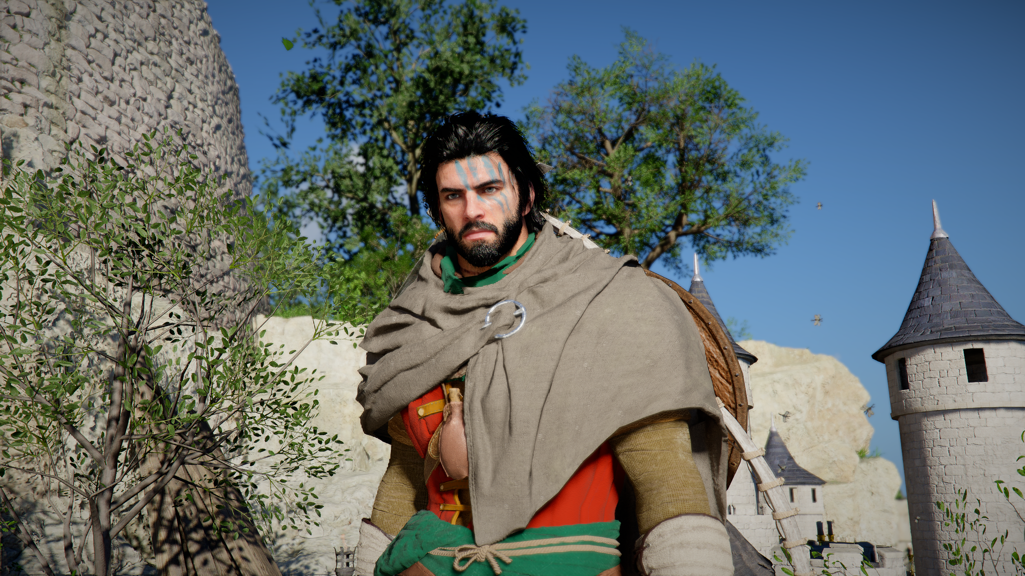 คลิฟฟ์ยืนมองตรงหน้า ข้างๆ โมเดลปราสาทจำลองใน Crimson Desert