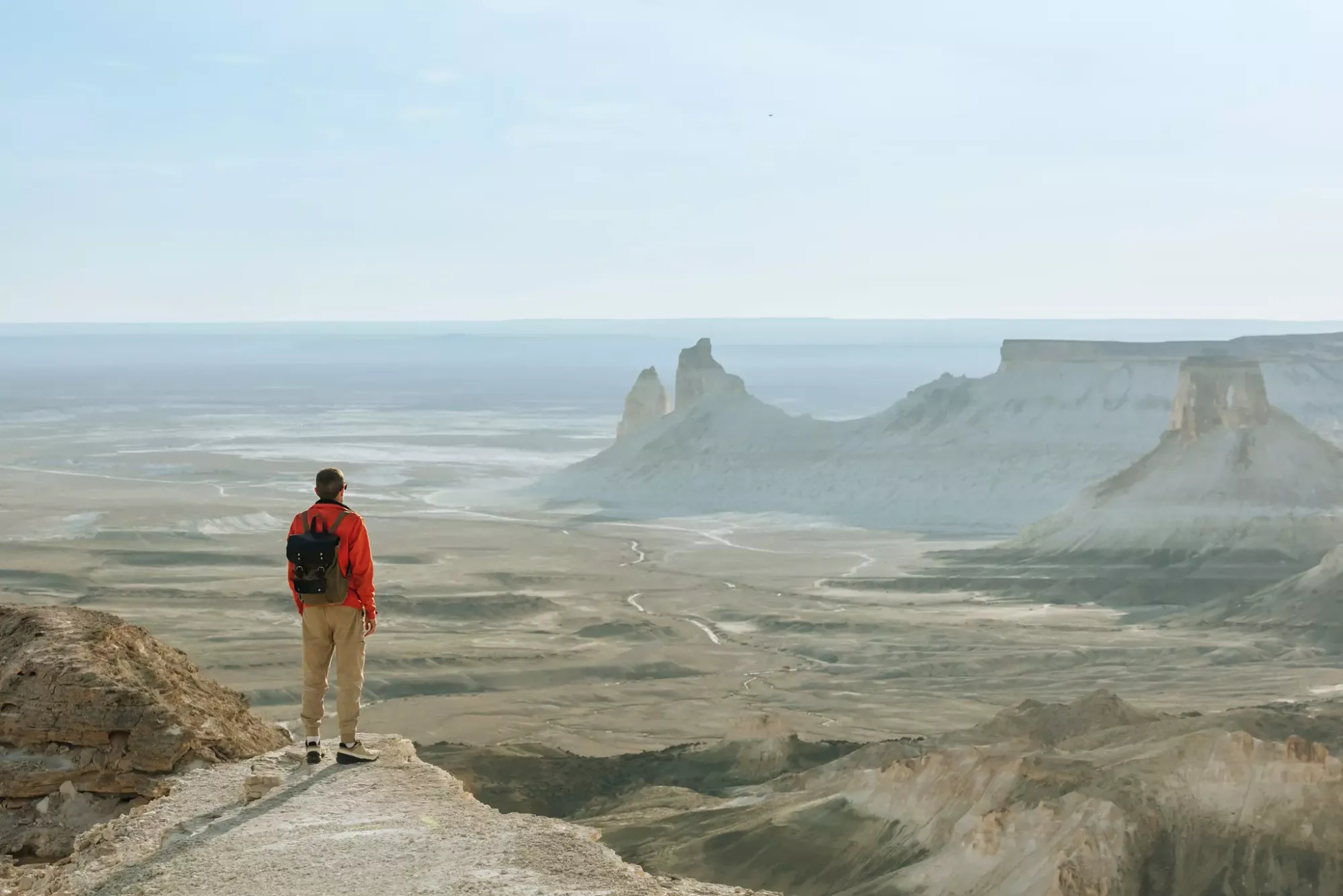 The rock formations of the remote Ustyurt Plateau
