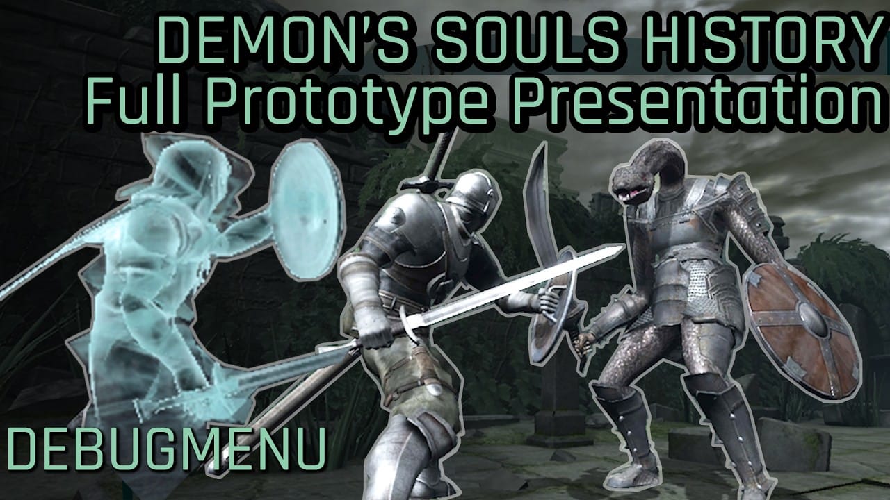 ภาพจากคลิปนำเสนอต้นแบบ Demon's Souls ที่ฉายในงาน Gameshare 4