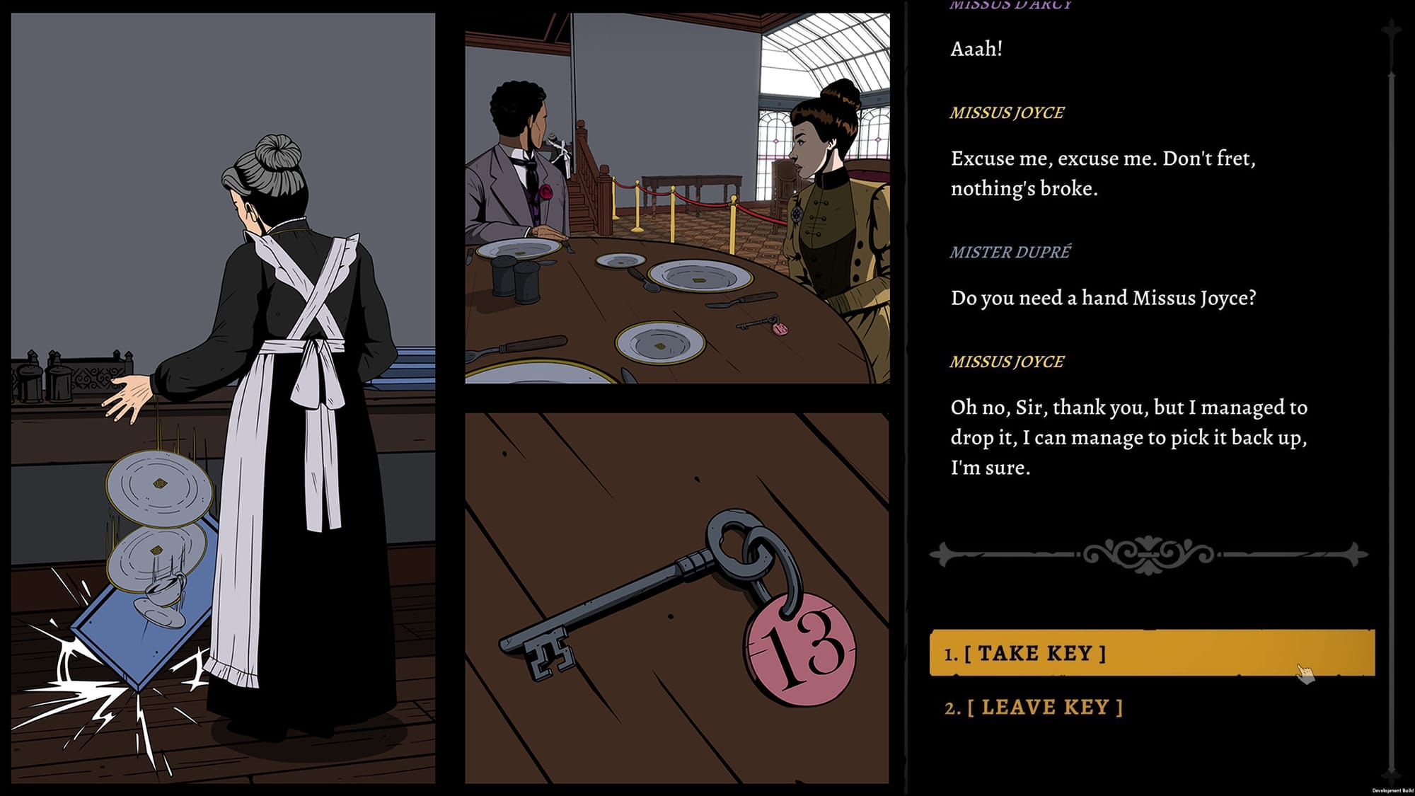 A cutscene in The Seance of Blake Manor