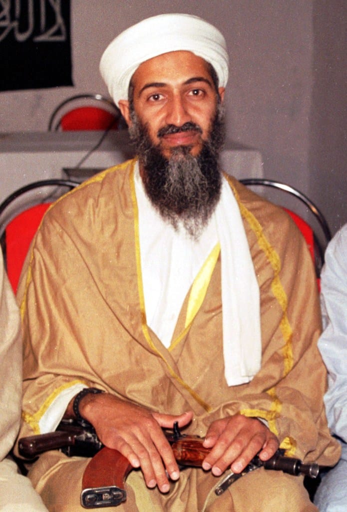 Osama bin Laden in Afghanistan in an undated file photo.