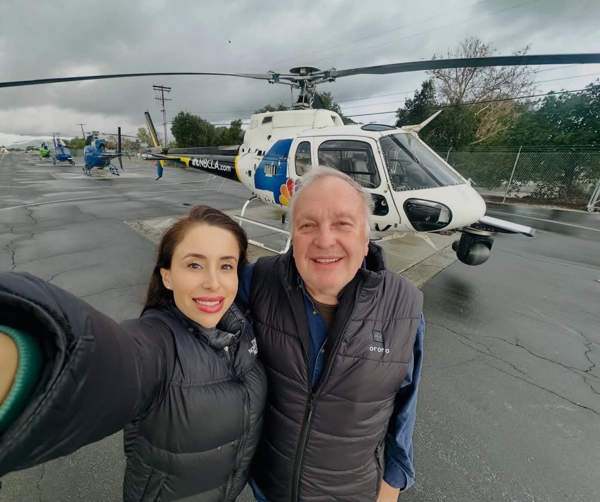 NBC4 ระบุว่าผู้เสียชีวิตสองรายจากเหตุฮอลิคอปเตอร์ข่าวตกคือ เอลิอานา โมเรโน และ จอร์จ มาร์ซินิว
