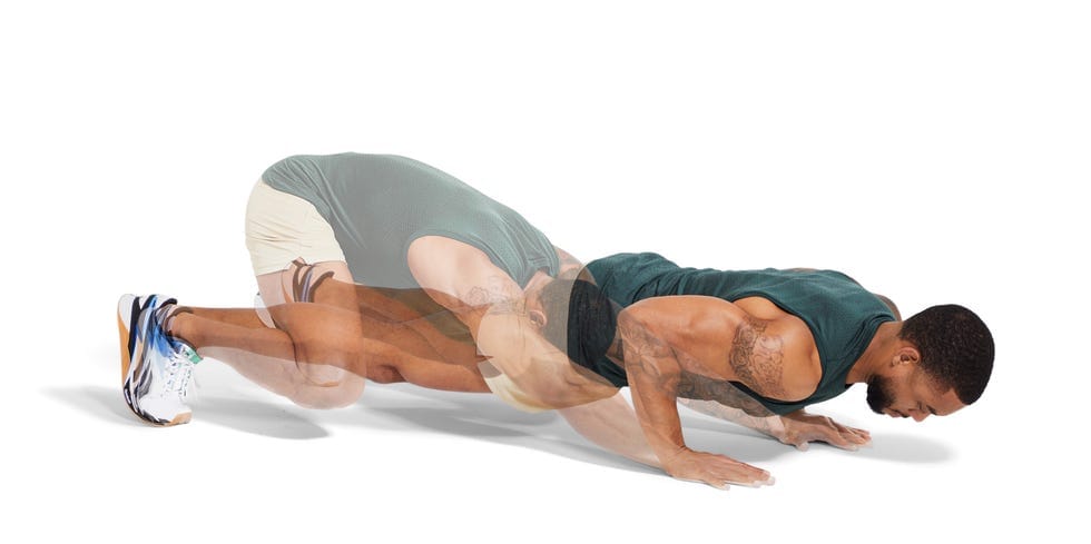ท่า Blastoff Pushup ต่อเนื่อง
