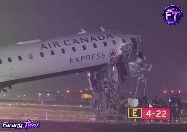 เครื่องบินแอร์แคนาดาชนรถดับเพลิงกลางสนามบินนิวยอร์ก สังเวยแล้วหลายราย-บาดเจ็บอื้อ