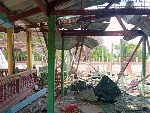 กองทัพเมียนมาโจมตีทางอากาศถล่มวัดพุทธ เสียชีวิต 14 ราย ฝ่ายต่อต้านเผย